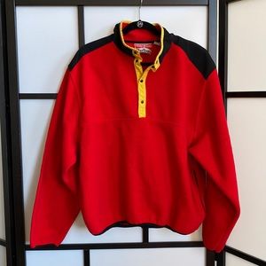 vintage marlboro snap neck fleece - size L